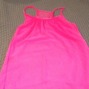 A pink dress